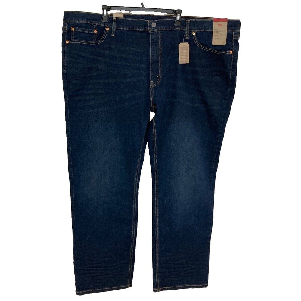 Men's Levi's 541 Athletic Taper Jeans Dark Wash Blue Size 50x32 NWT